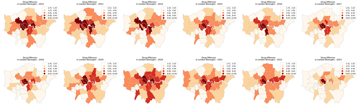 A Decade of Crime in London: Insights from Spatial-Temporal Data