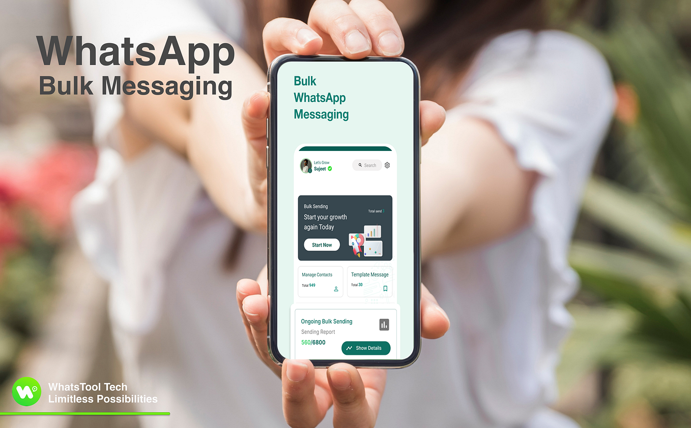 How to send Bulk Messages on WhatsApp using WhatsTool App? by