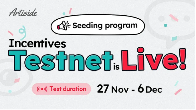 Seeding Incentives testnet is live!