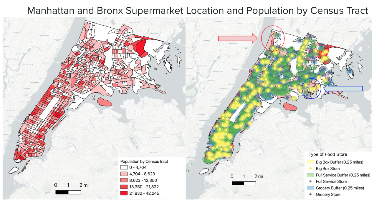 Mapping Food Deserts (and Swamps) in Manhattan and the Bronx | by Olivia  Limone | Medium