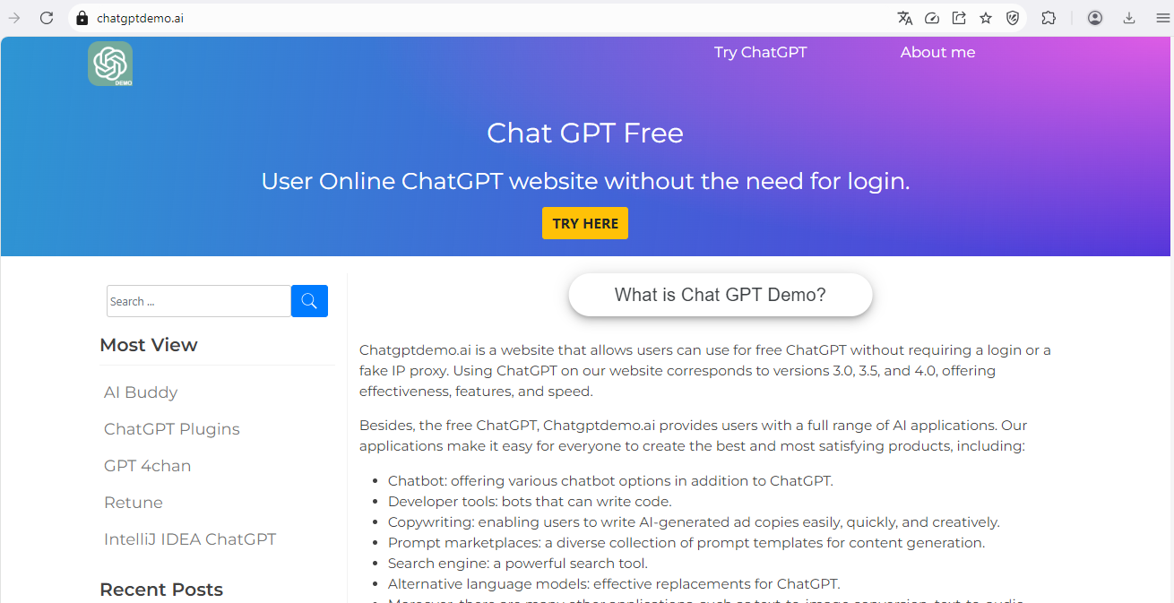 ChatGPT Demo em Português: Acesso Gratuito ao ChatGPT Online AI