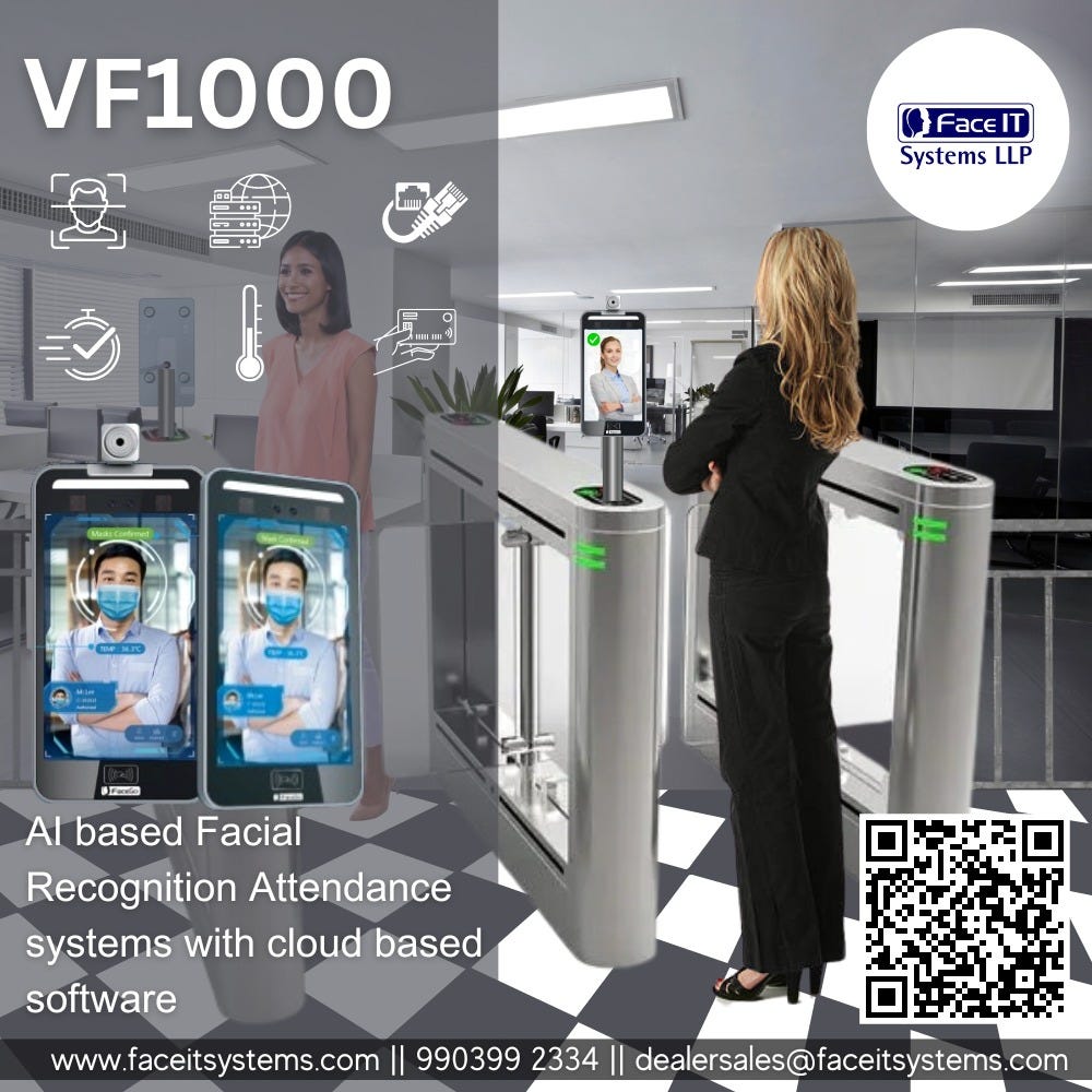 VF100X AI based face & Finger recognition Access control Attendance