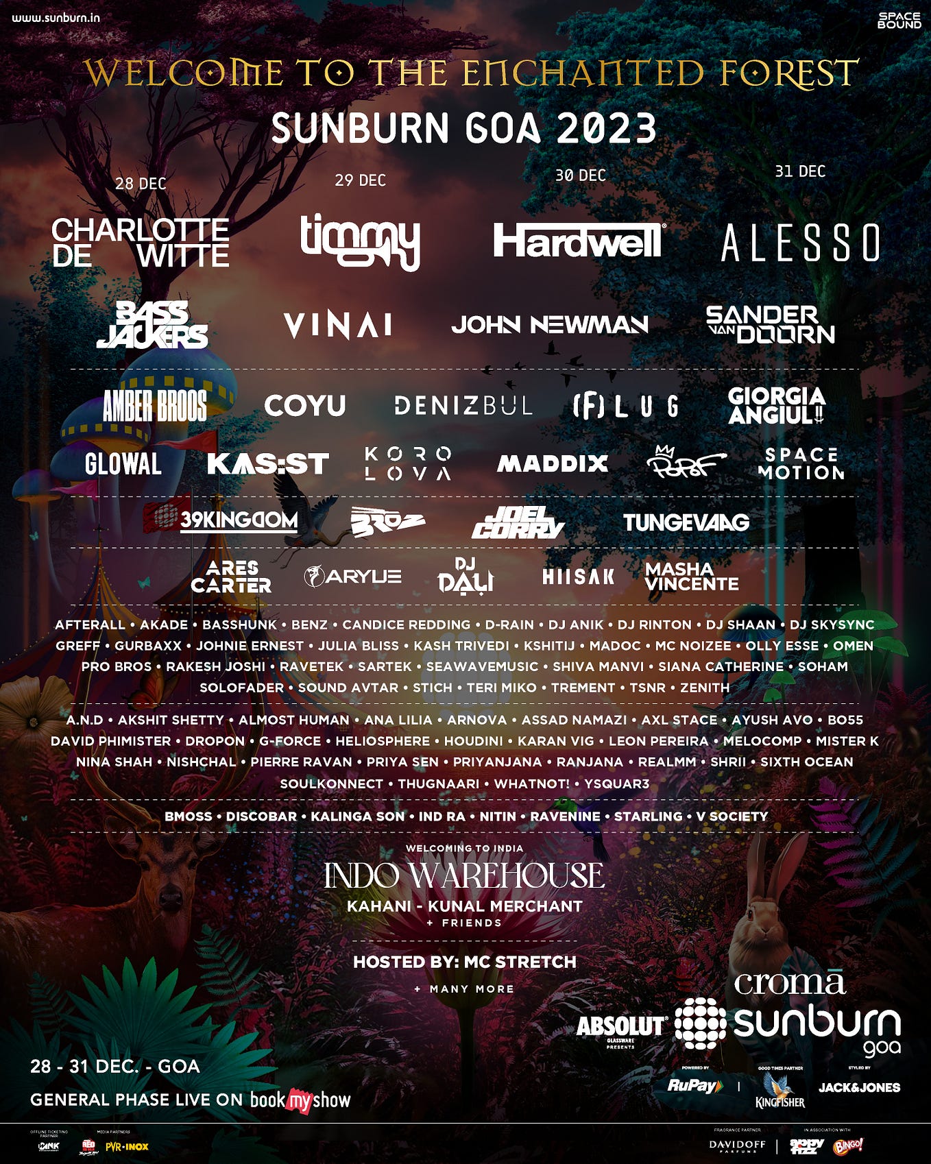 Sunburn Goa 2023 Unveils Full Artist Line Up And The Venue