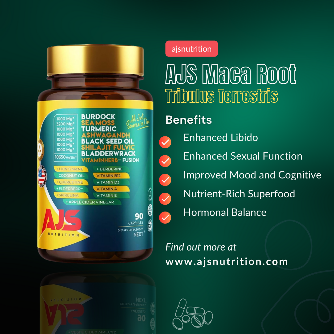 AJS Maca Root 2100 mg Nature’s Answer to Better Health and Wellness