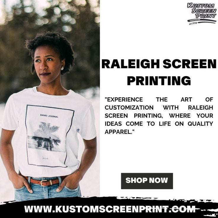 The Benefits of Professional TShirt Screen Printing in Raleigh, NC