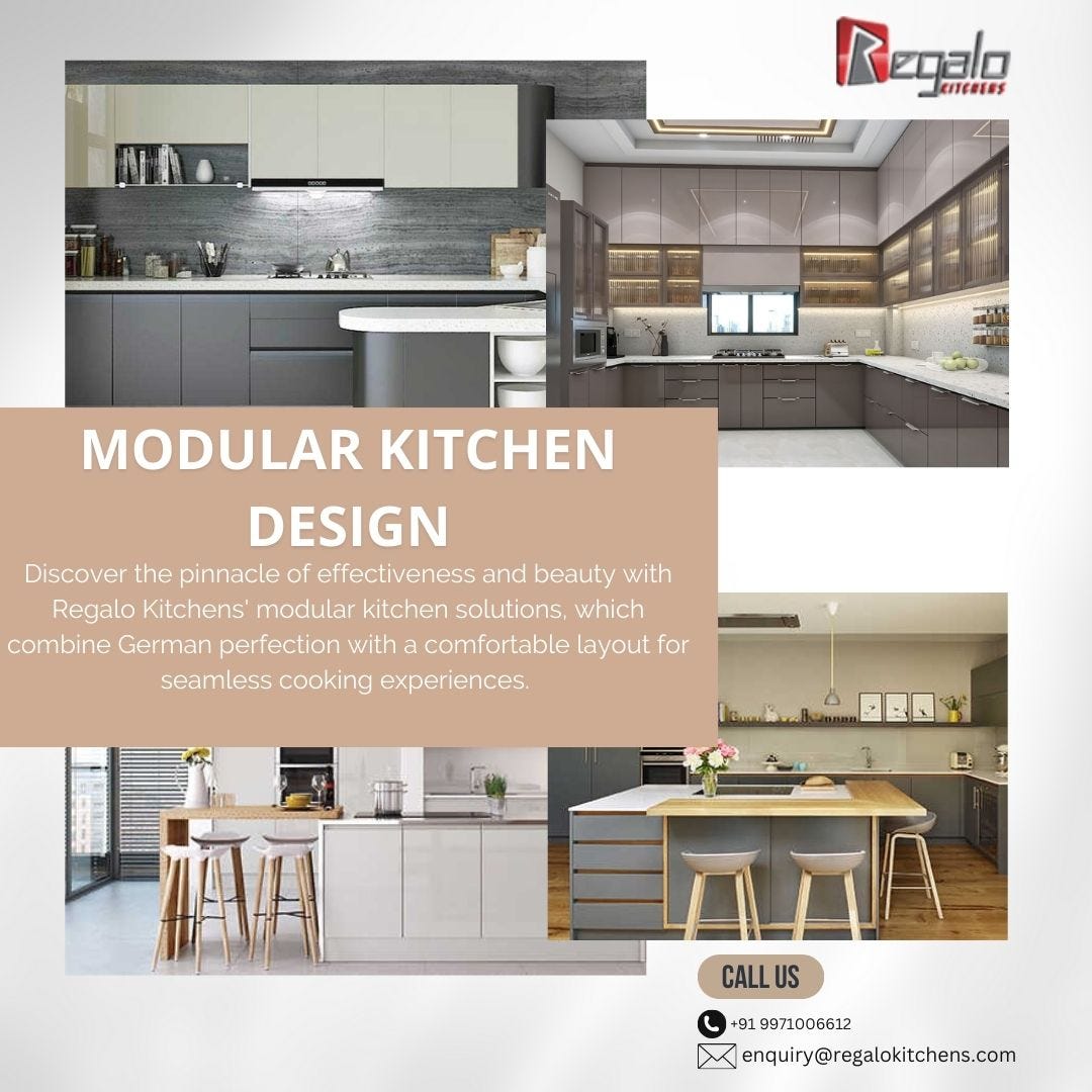 Modular kitchen Design - Regalo Kitchens - Medium