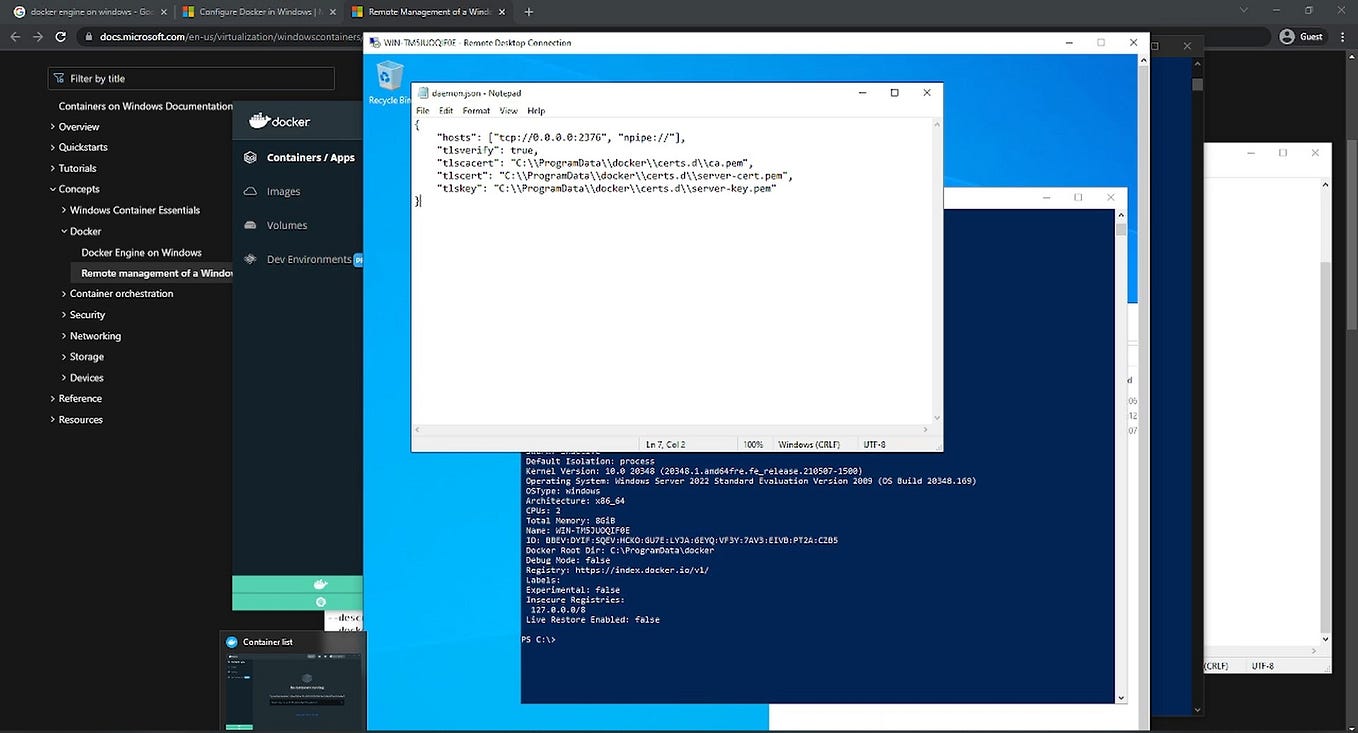 How to Install Docker EE on Windows Server 2016 | Offline | by Ashish ...