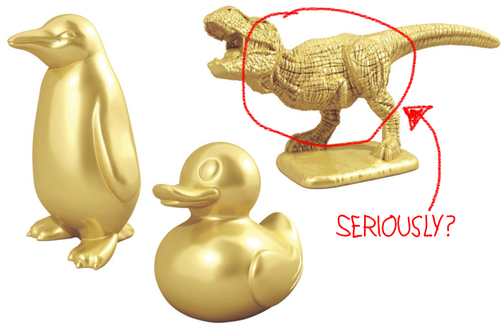 Let’s talk about the new T-Rex Monopoly piece