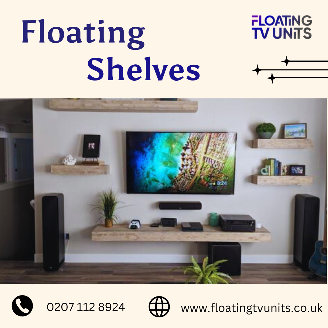 Floating Shelves Modern Floating TV Unit Medium