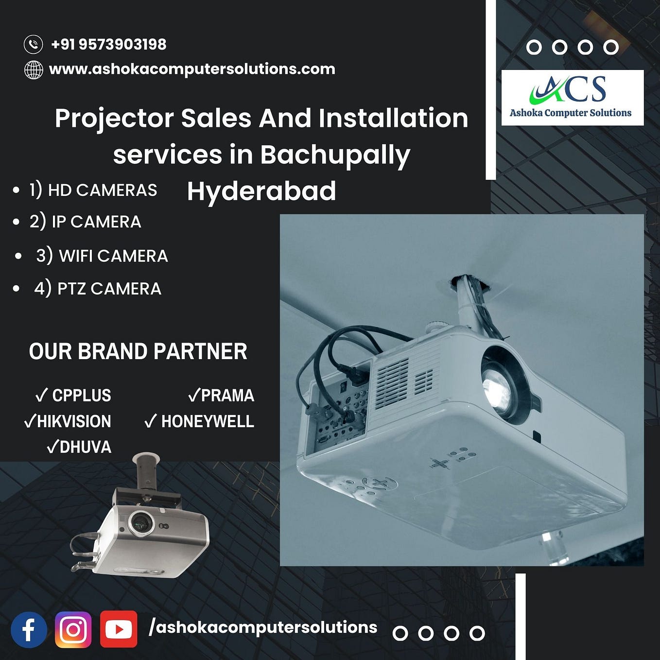 Projector Sales And Installation services in Nizampet Hyderabad