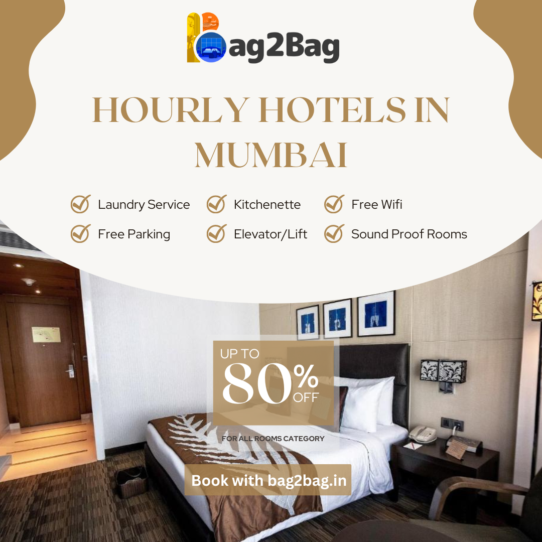 Book Hourly hotels for unmarried couples in Mumbai with Bag2Bag Rooms
