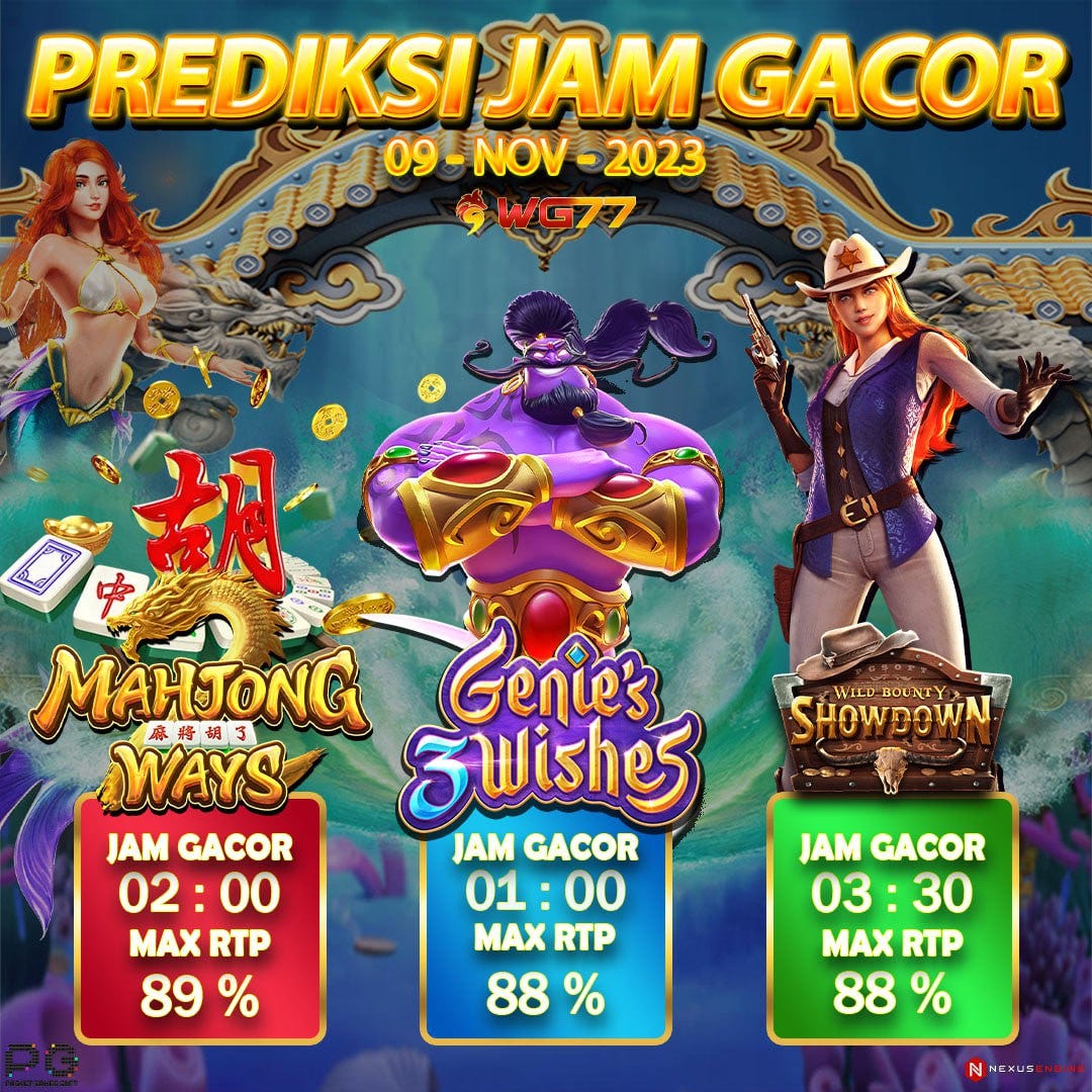 DENGAN POLA & WINRATE SAMPAI 88.6% ONLINE RTP MENJADIKAN WG77 SALAH ...