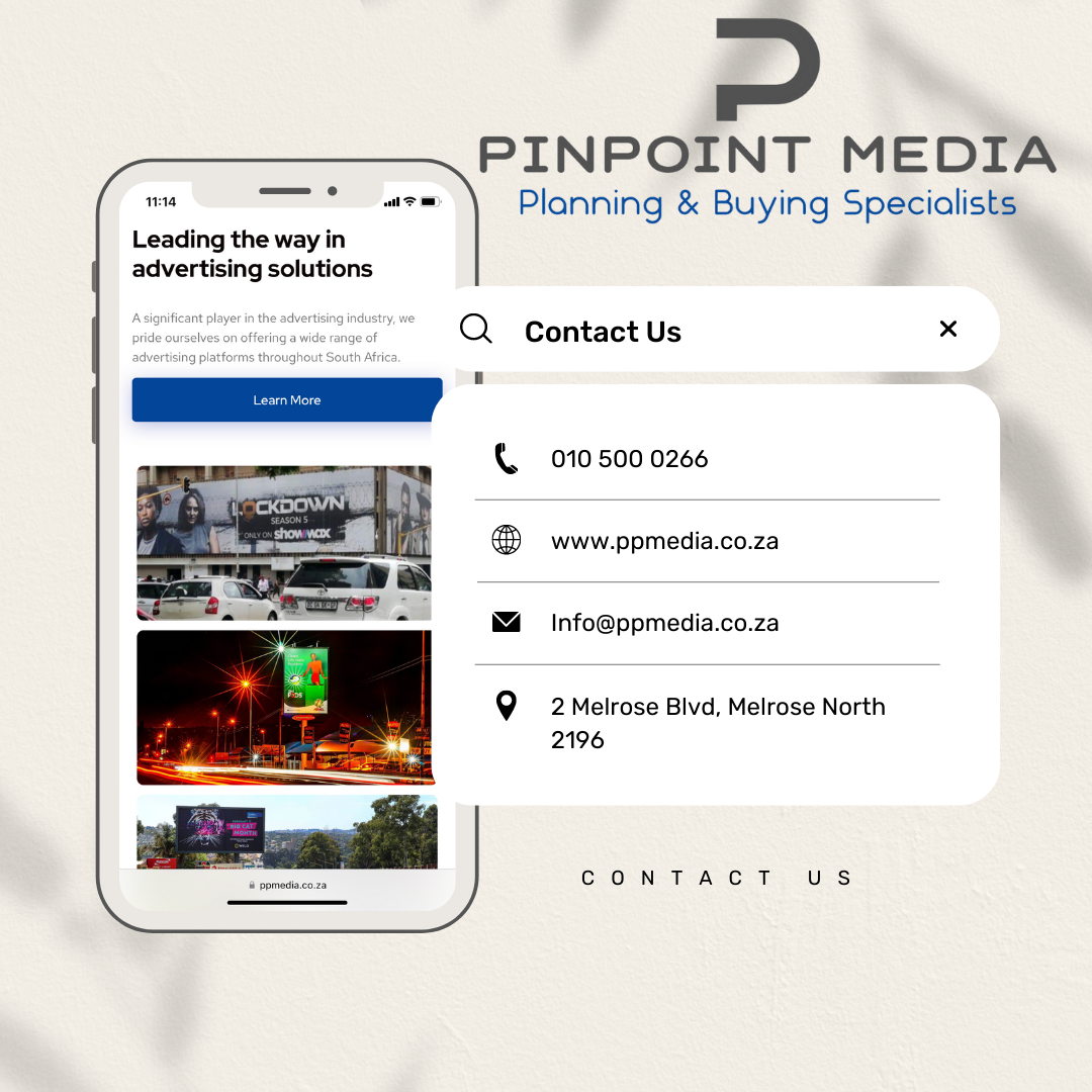 point Billboard Pricing In South Africa (Pinpoint Media) Pinpoint