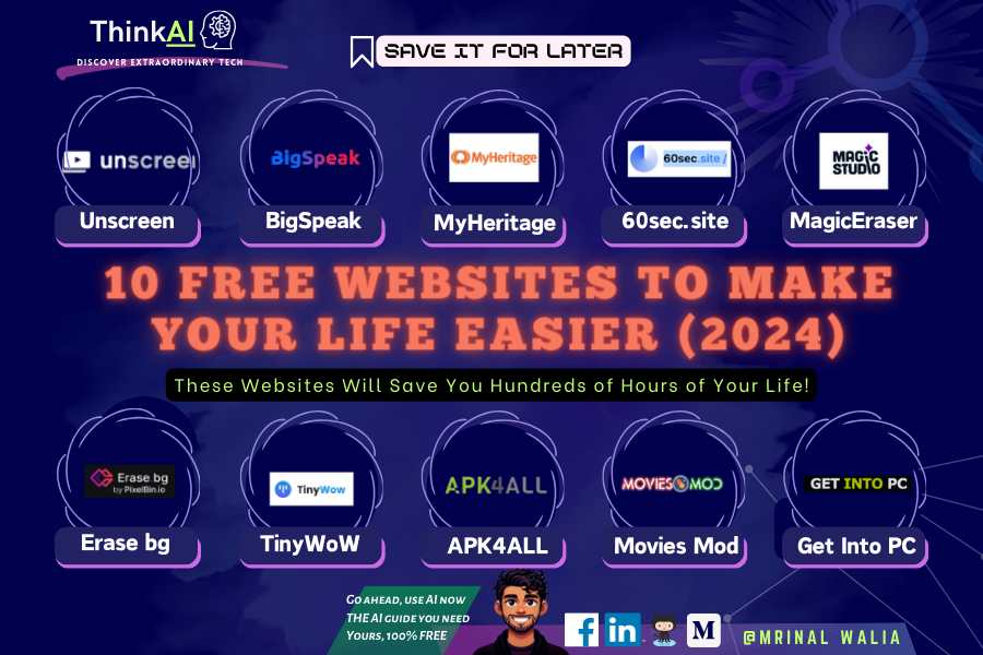 10 FREE Websites To Make Your Life Easier (2024 Version)