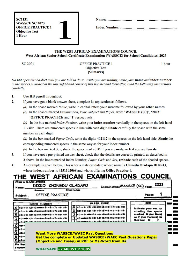 WAEC Computer Past Questions and Answers pdf Download Medium