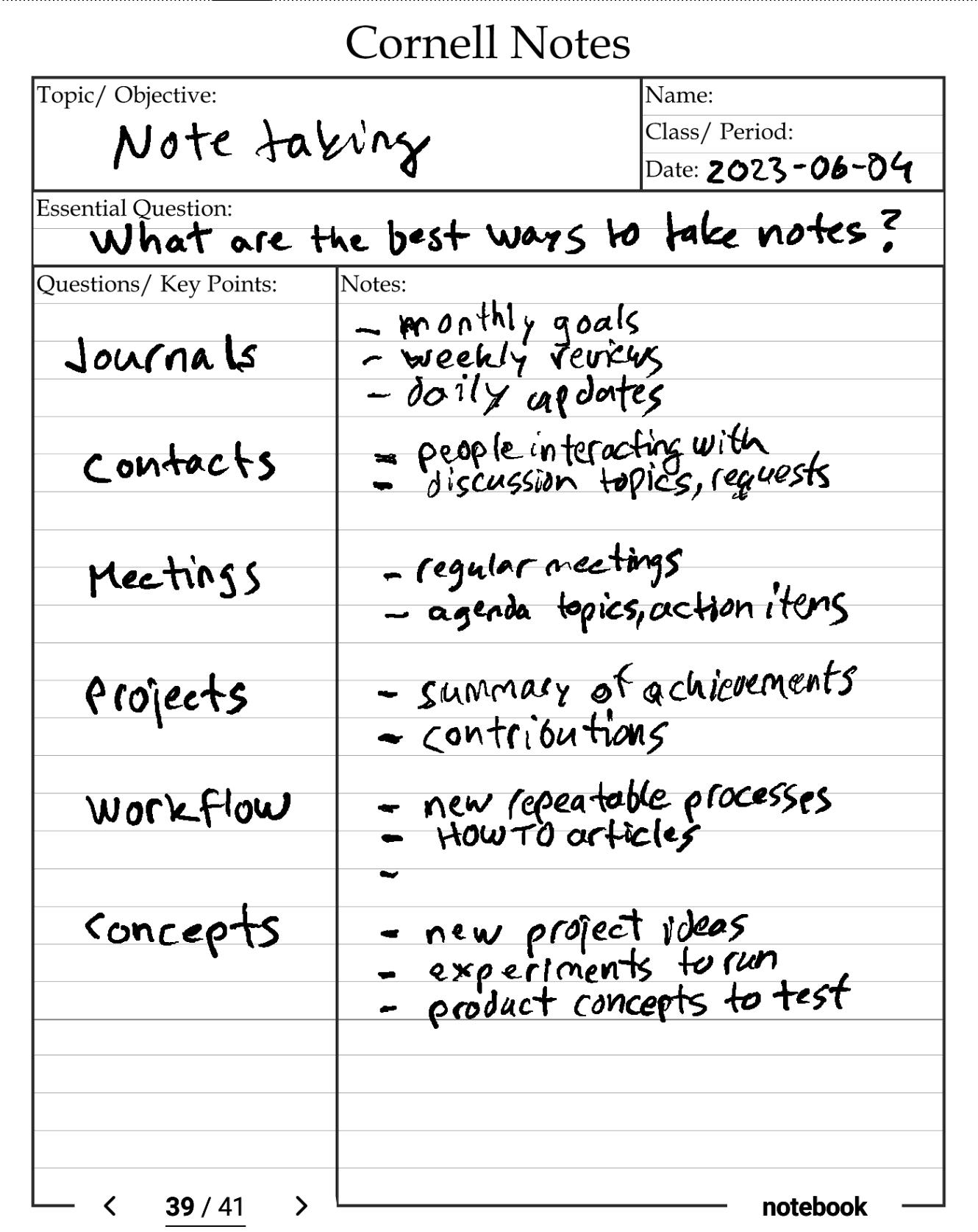 Improve Your Note-Taking Skills with a Powerful 6-Step System