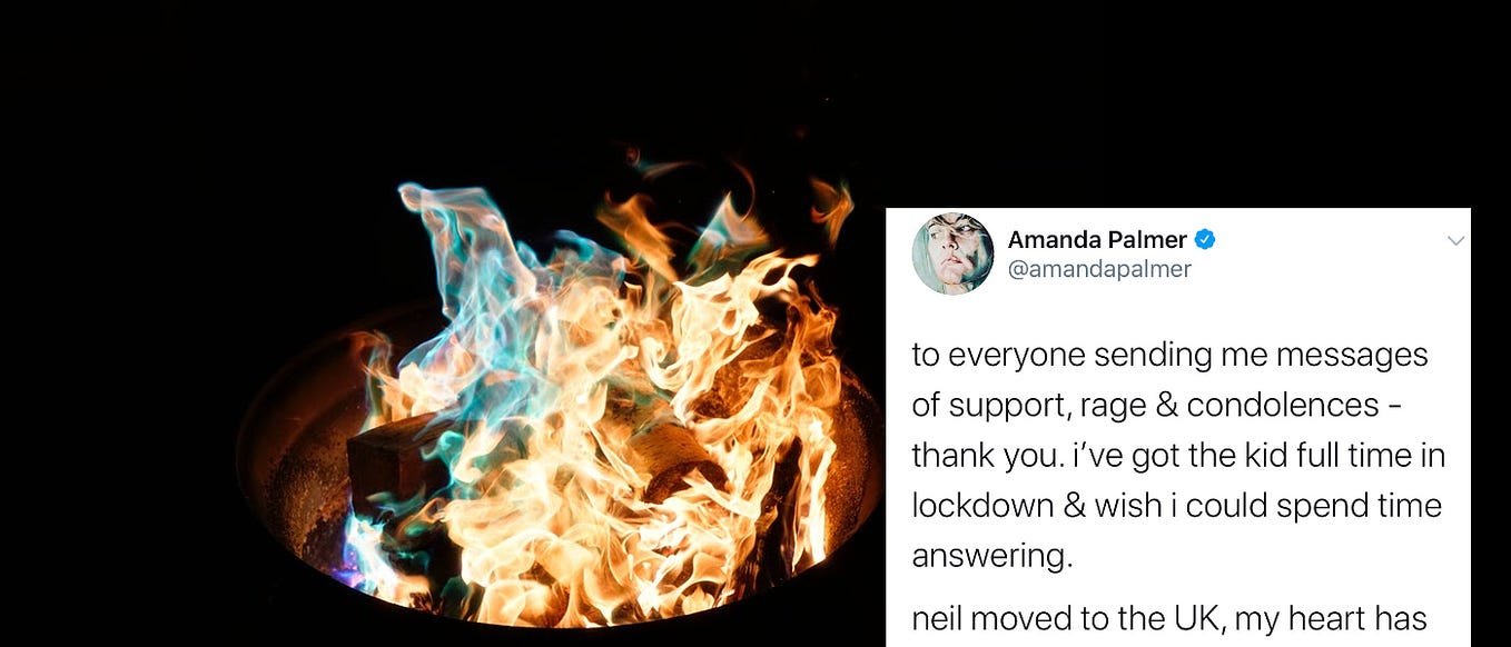 How Not to Use Patreon — Amanda Palmer Separates from Neil Gaiman