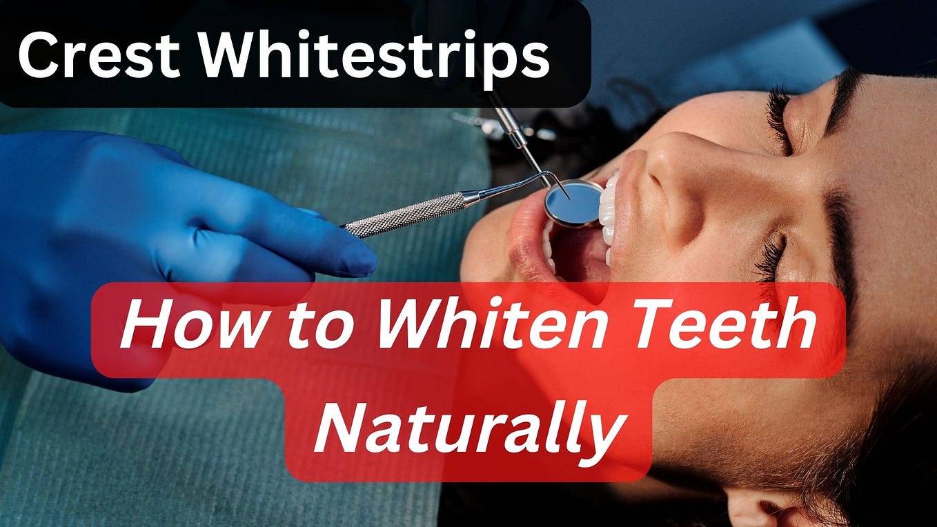 Crest Whitestrips are a safe effective way to whiten your teeth by