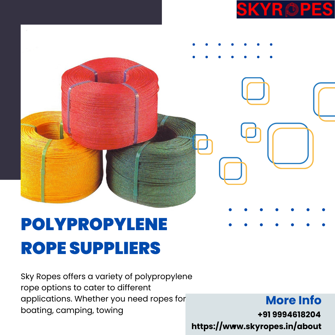 Polypropylene Rope Manufacturers Polypropylene Rope Suppliers