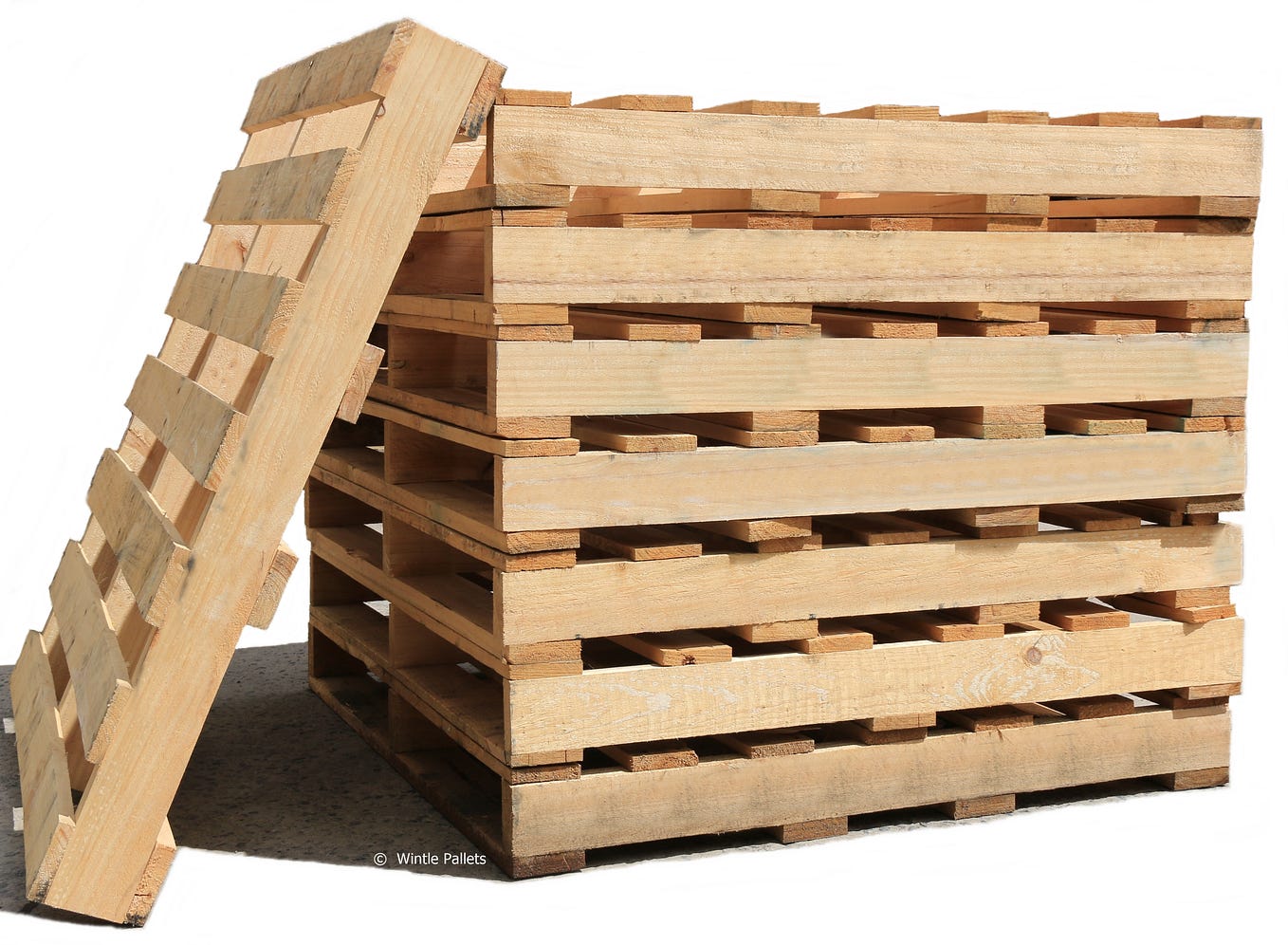 King size bed with wooden pallets by Pallets Hub Medium