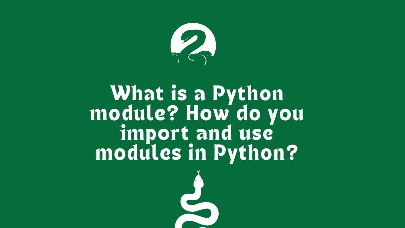 Import Local Python Modules. We all use modules in most of our… | by ...