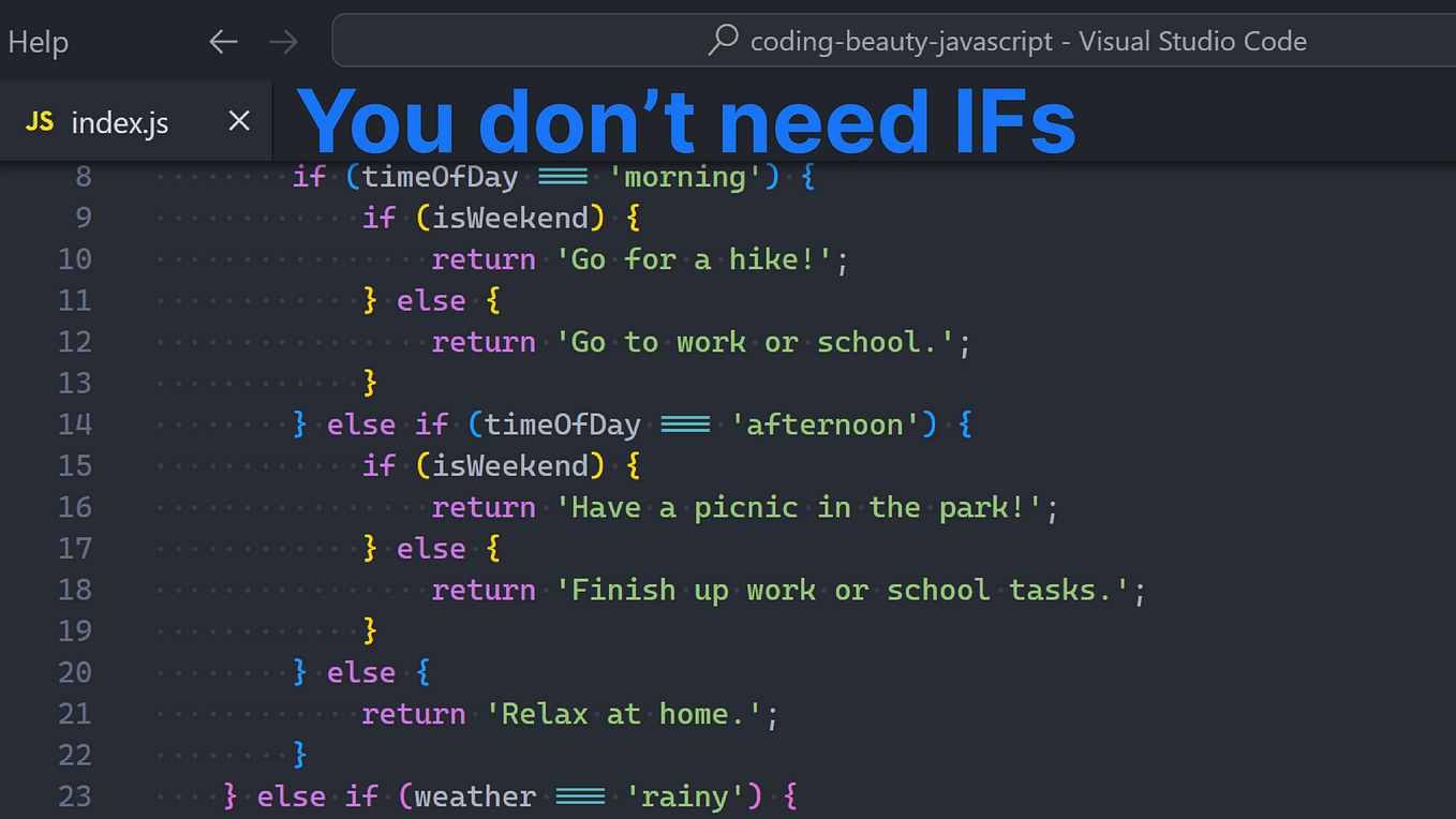 You don’t actually NEED if statements (ever)