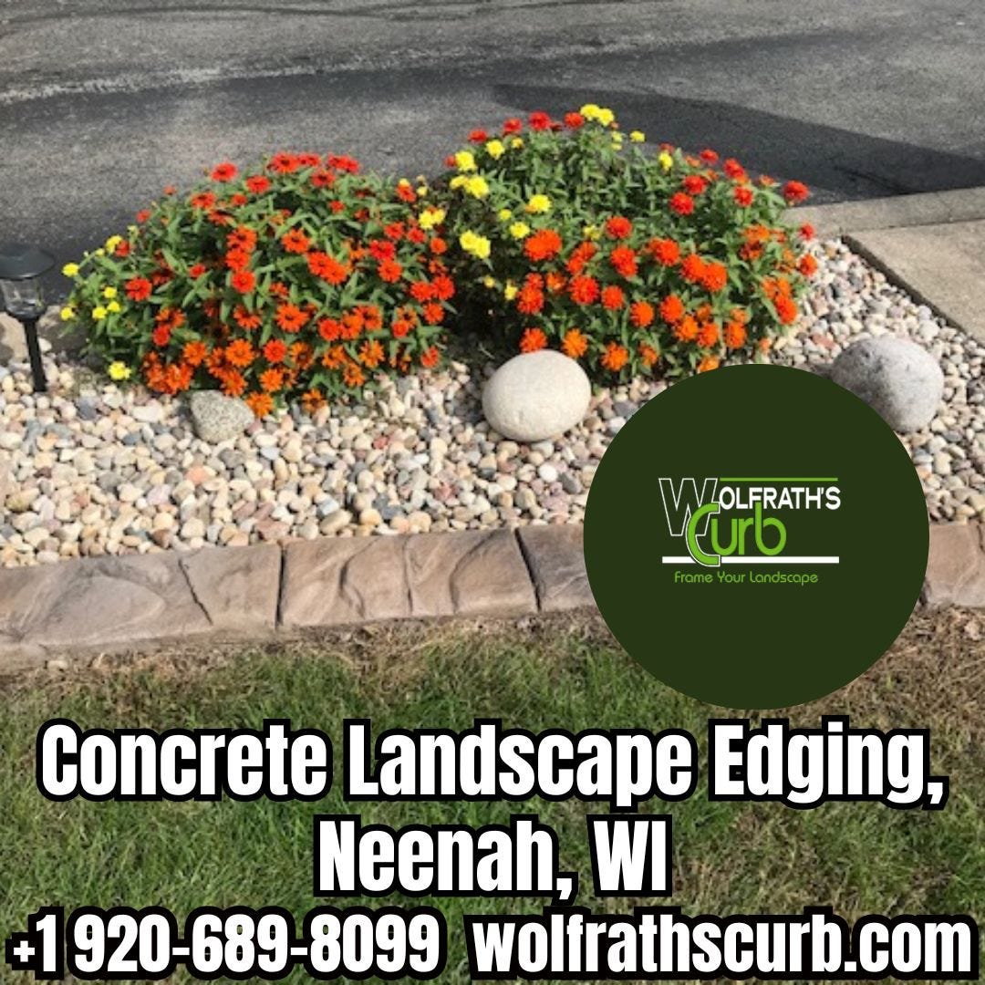 Concrete Landscape Edging In Neenah, WI - Wolfrath's Curb LLC - Medium