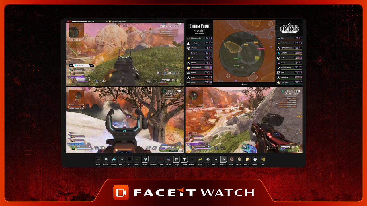 FACEIT Watch July Patch Notes, New VODs feature, Multiview improvements