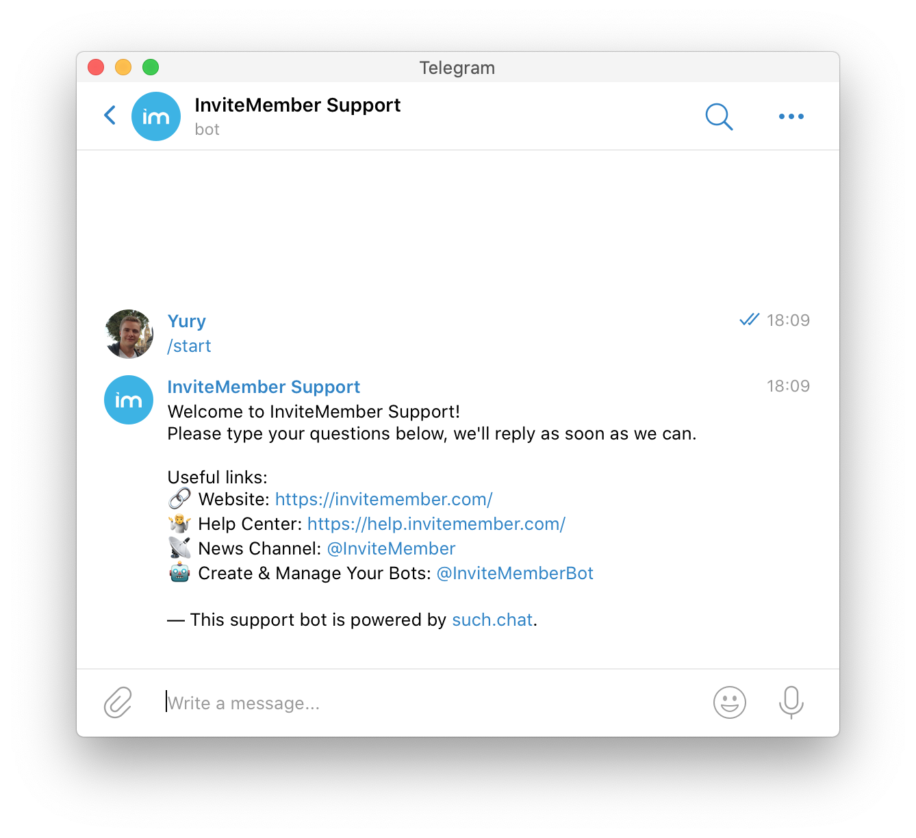 Telegram bot TuaSerie 🍿 — @TuaSerieBot