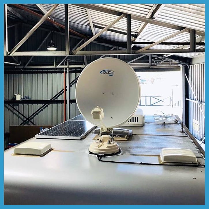 Caravan satellite dishes. Caravan satellite dish Network is the… by