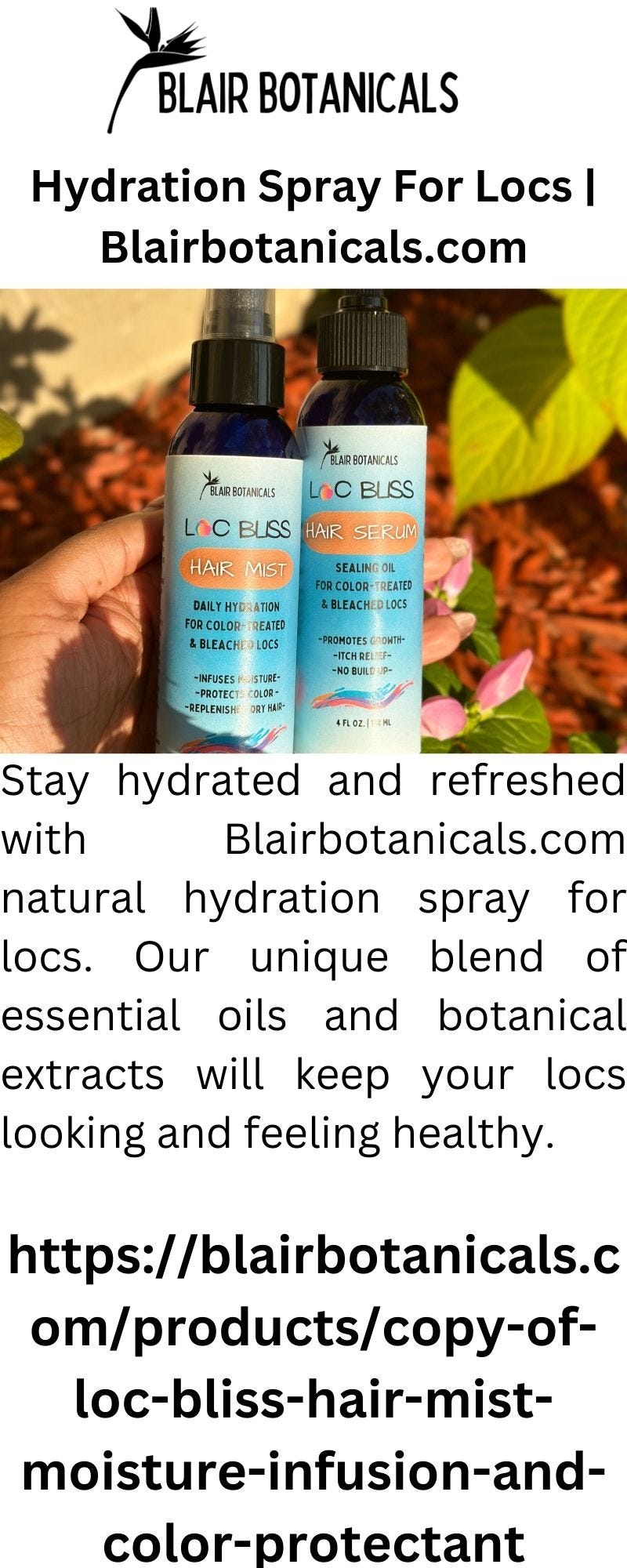 The Ultimate Hydration Solution Blair Botanicals’ Nourishing Spray for