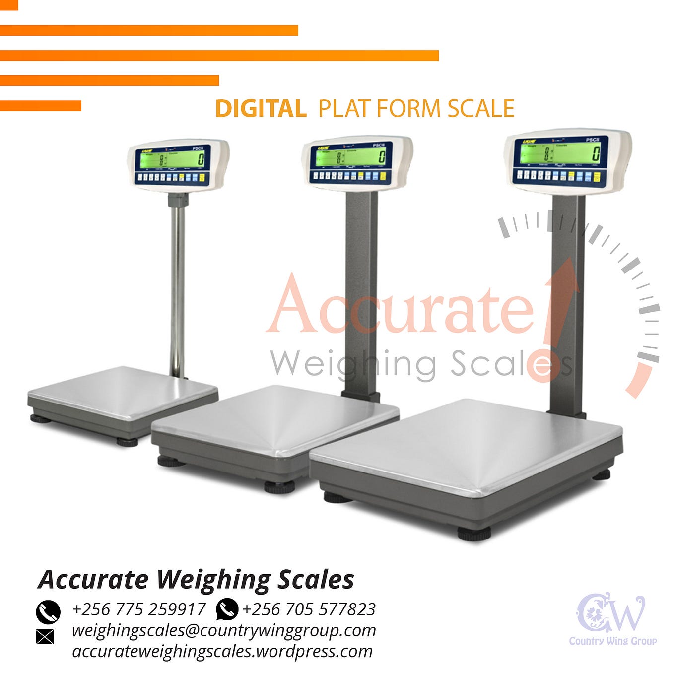 Flexible lightduty platform weighing scale Wandegeya Kingweight Medium