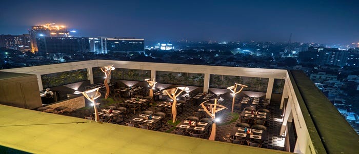 Three Quarter Indian, the Rooftop Restro Cafe in Ahmedabad | by Three