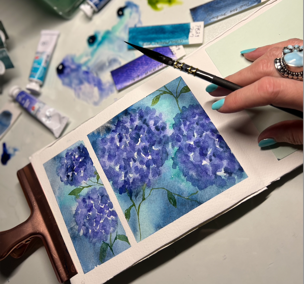 The Difference Between an Artists Sketchbook and Visual Diary by Watercolor Painting Journal