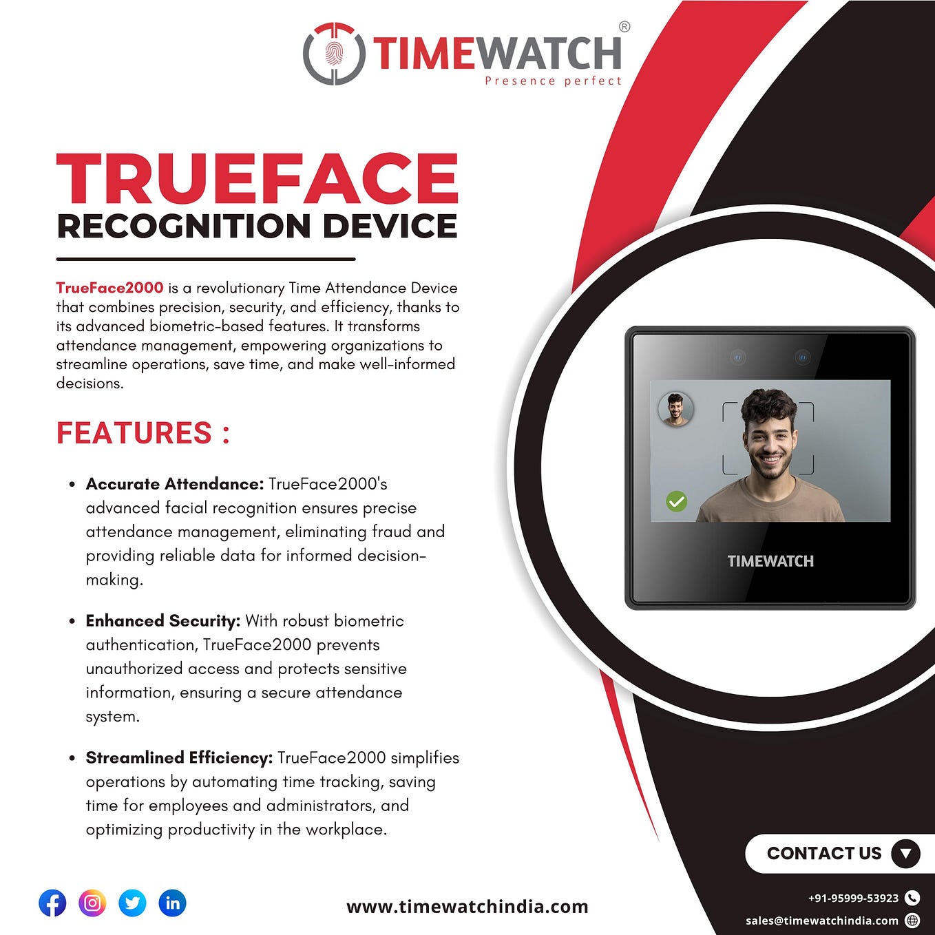 TimeWatch | Experience the Future of Time & Attendance with TrueFace ...