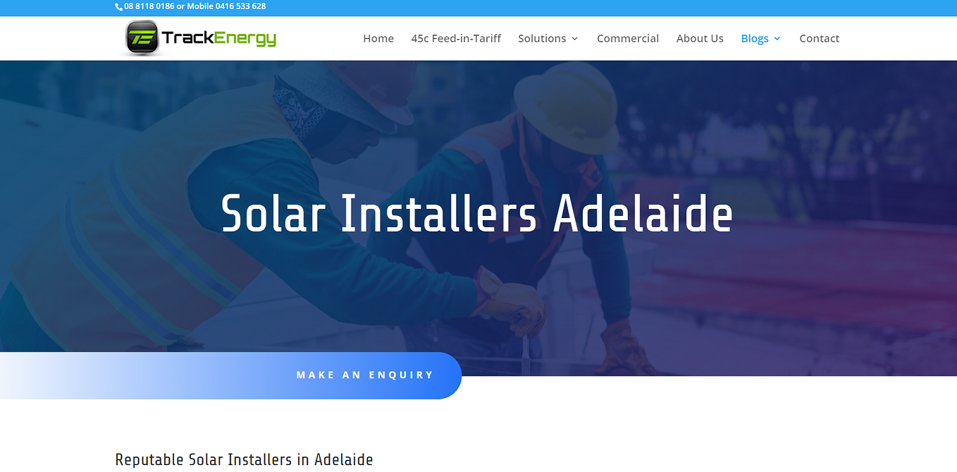 Solar Installers Adelaide Trackenergy Medium