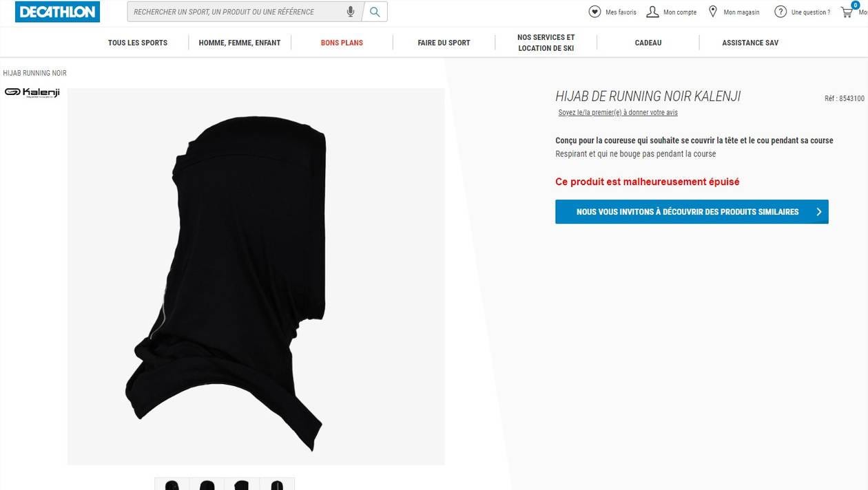 A hijab by Decathlon: France's problem with visible symbols of Muslim faith  | by Smaranda | Nexalogy Insights