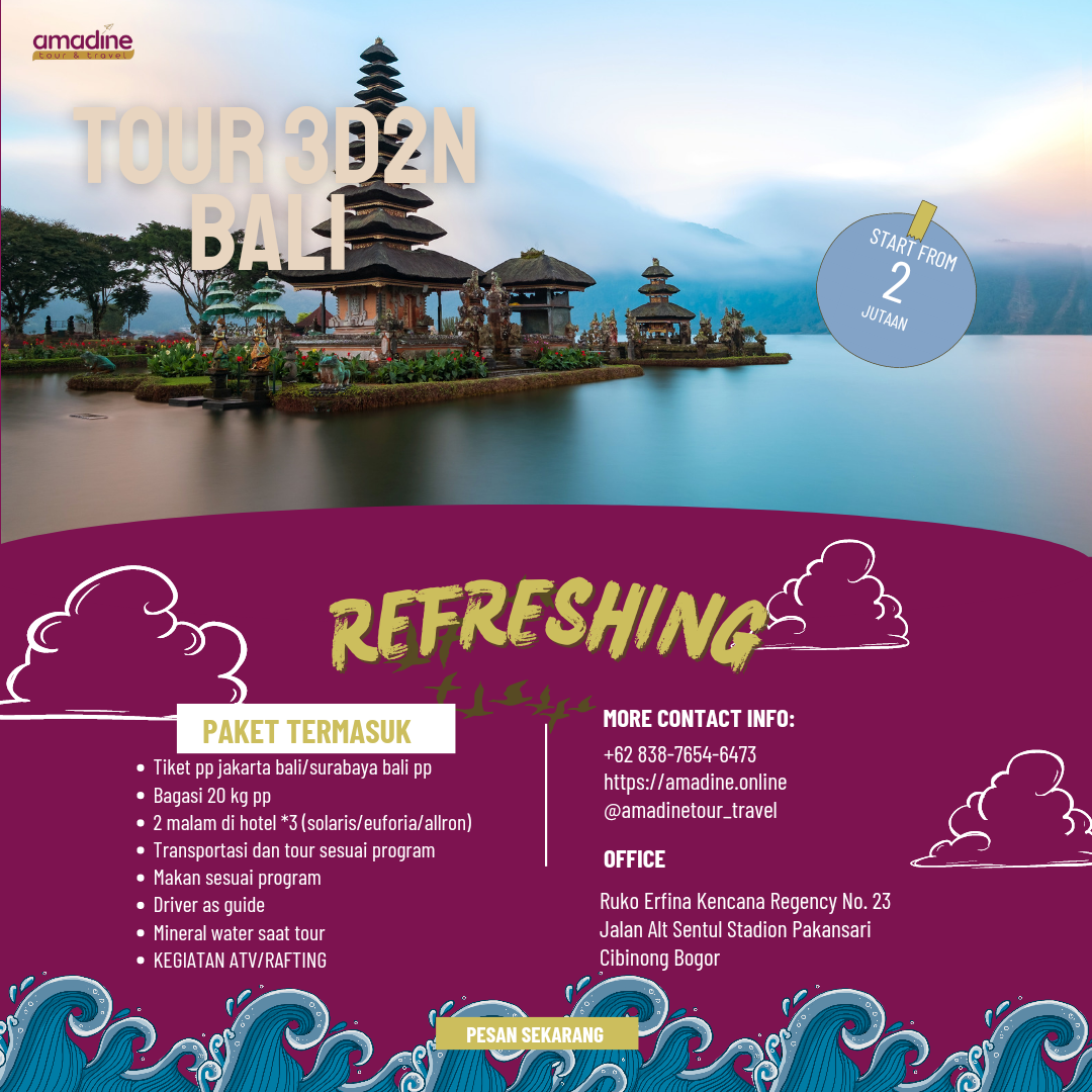 TERVIRAL, 0838–7654–6473 Biro Sewa Mobil Apv Bali AMADINE TOUR | by