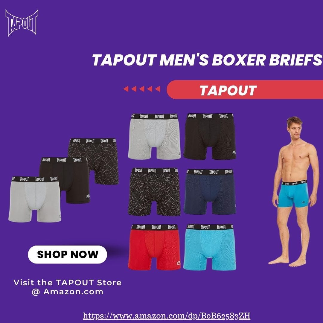 TAPOUT Mens Performance Boxer Briefs — 3-Pack - Penn Appraisals - Medium