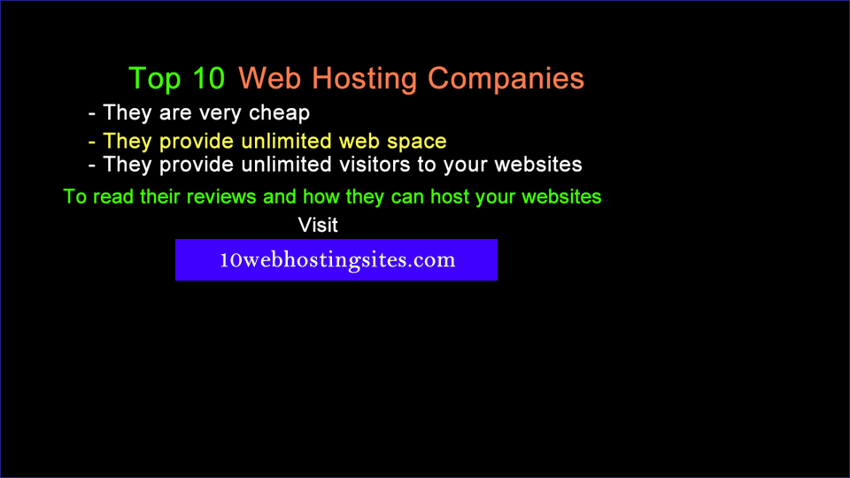 Top 10 Best Shared Web Hosting Companies 2024 by NKAFU BERNARD Jan