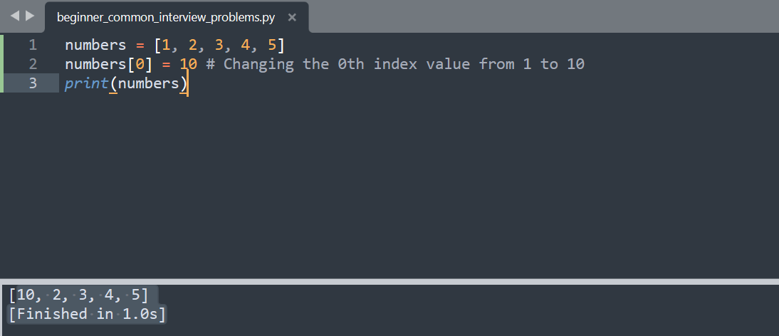 List comprehension is a great feature in python. Allows you to write ...