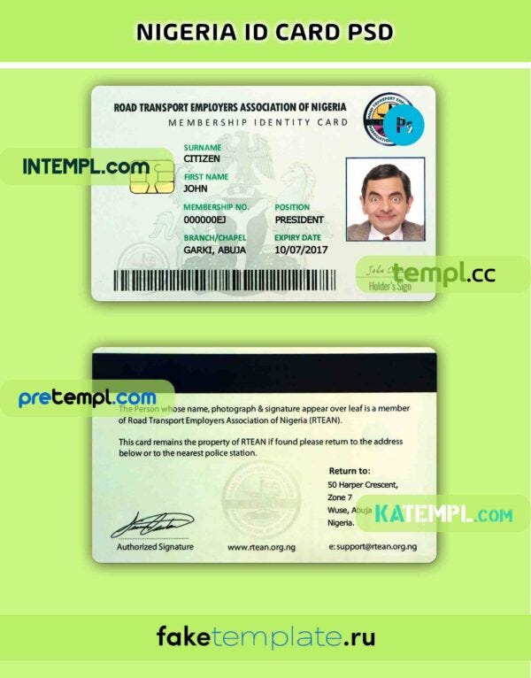 Usa Passport Identity Card Psd Download Template Version 2 Id Intempl Medium 2843