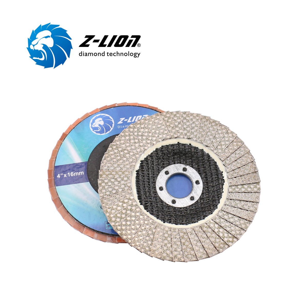 flapZLION Aluminum Base Diamond Flap Discs Hard Material Flap Sanding