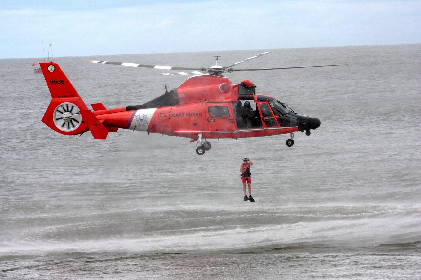 This woman was the first to complete Coast Guard Rescue Swimmer training, and serve