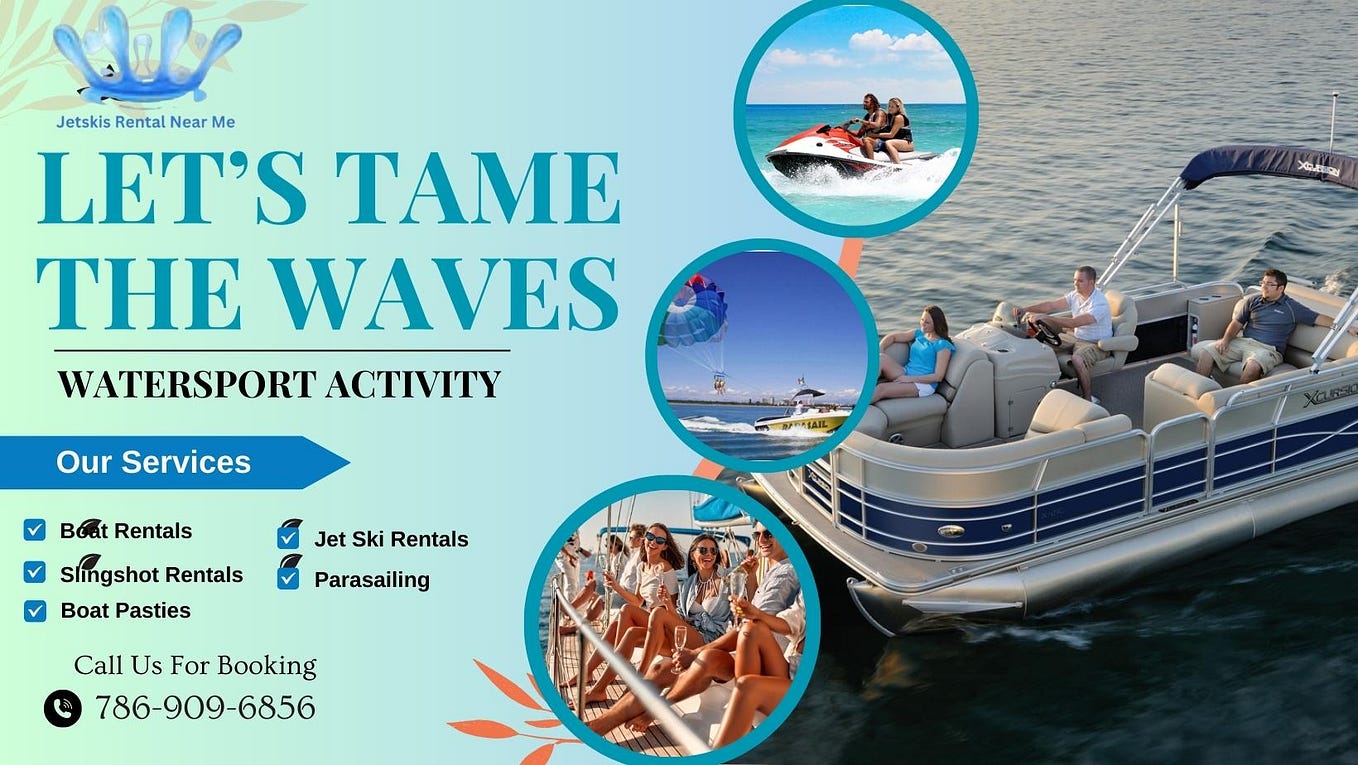 Find Miami south beach parasailing service provider Jetskis Rental Near Me Medium