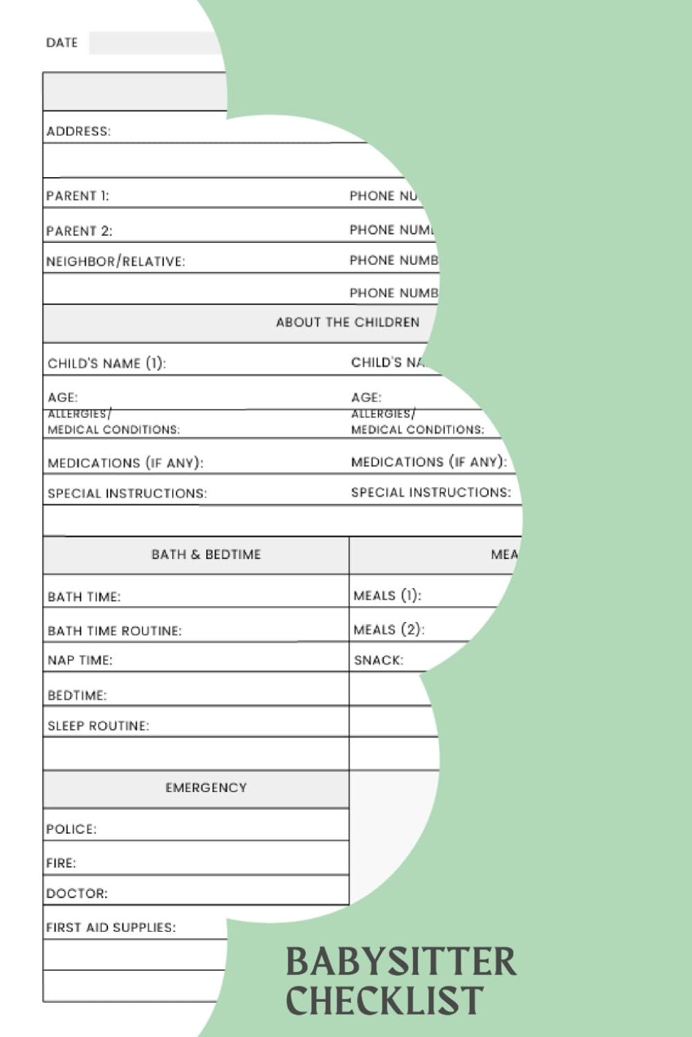 Babysitter Payment Log Book: Easily Keep Track Of All Your Babysitting ...