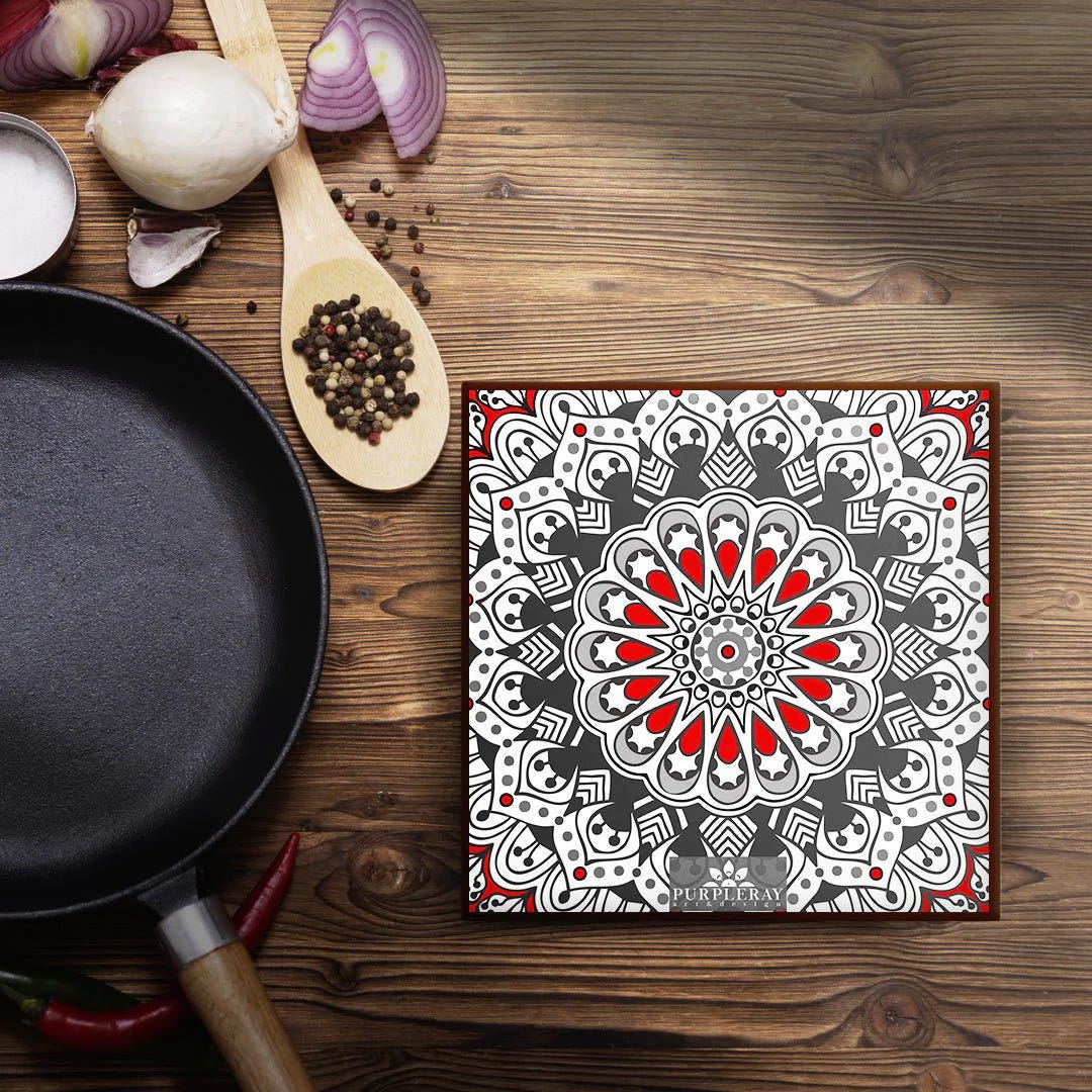 Spice Up Your Kitchen with the Allure of the Red and Black Flower ...