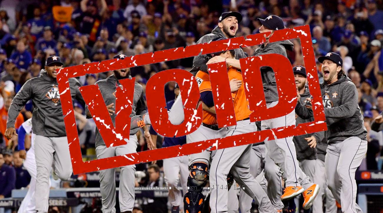 Let's Get This Straight, The Astros* Are Cheaters