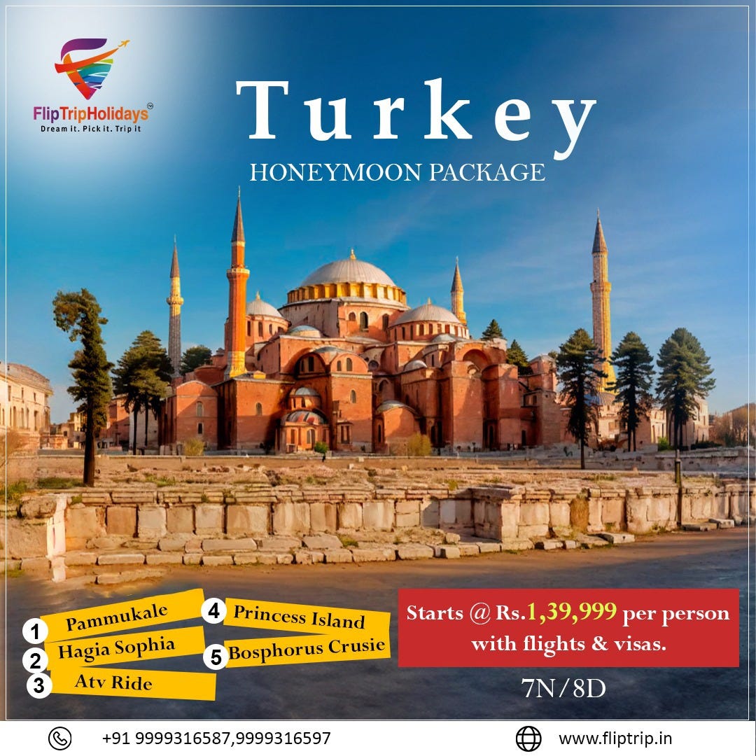 Unveiling Turkey’s Wonders: Unforgettable Holiday Packages with Flip Trip Holidays  by Flip 