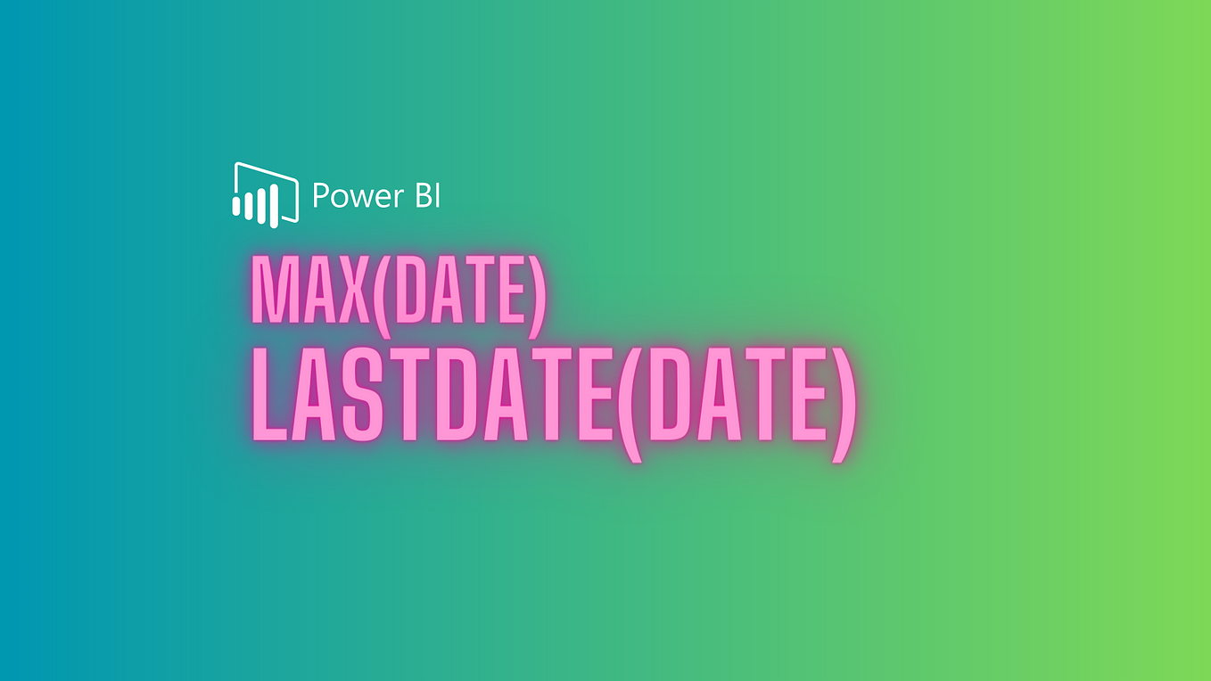 Difference between Max(Date) and lastdate(Date) in Dax